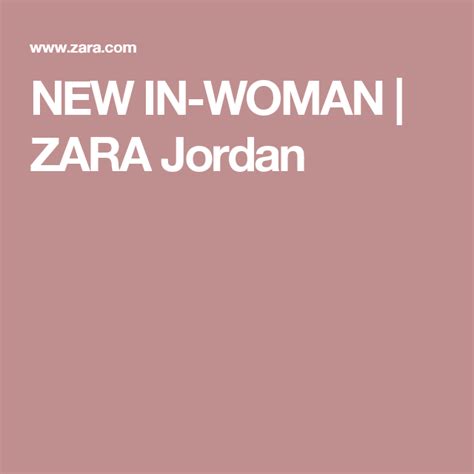 zara jordan|New in 